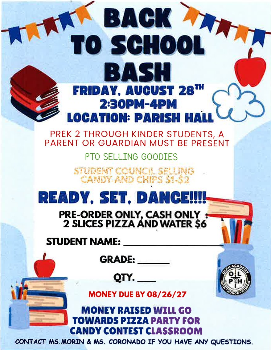 Back to School Bash Flyer